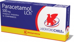 PARACETAMOL COM 500 MG X 16 CHILE (BE)