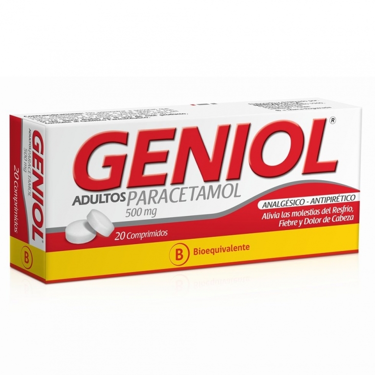 GENIOL ADL COM 500 MG X 20