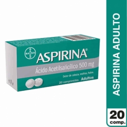 ASPIRINA COM 500 MG X  20