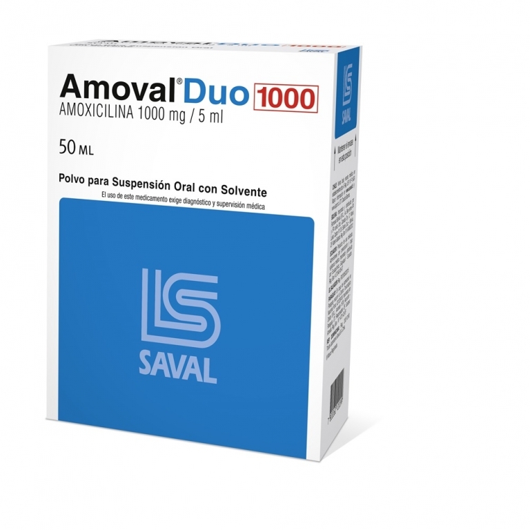 AMOVAL DUO SUS 1000 MG X 50 ML