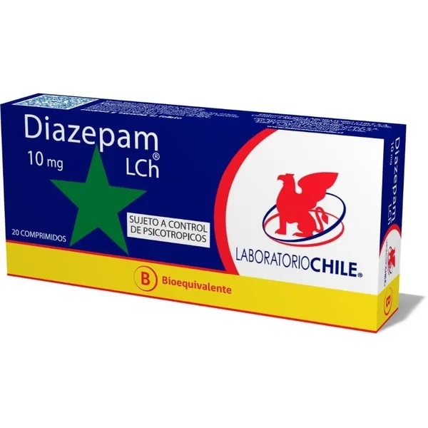 DIAZEPAM COM 10 MG X 20 CHILE (BE)