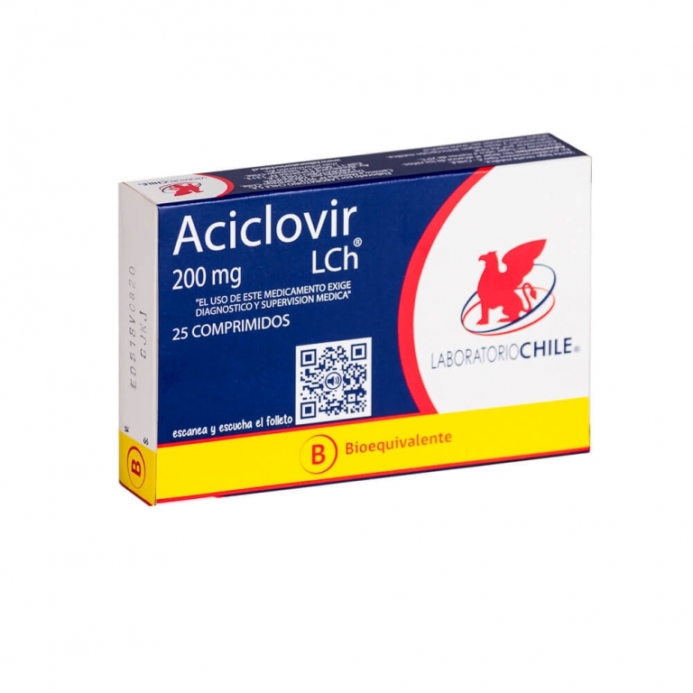 ACICLOVIR COM 200 MG X 25 (BE)