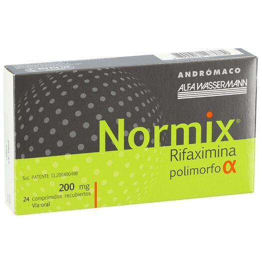 NORMIX COM 200 MG X 24