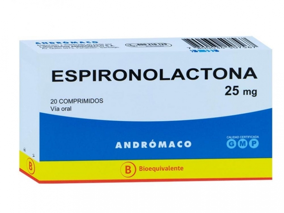 ESPIRONOLACTONA COM 25 MG X 20 AND (BE)