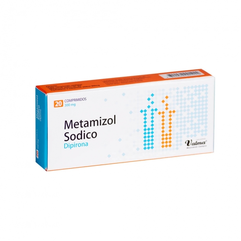 Metamizol sódico (dipirona) 300 mg x 20 comprimidos