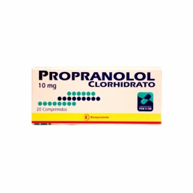 PROPRANOLOL COM 10 MG X 20...