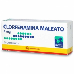 CLORFENAMINA 4mg X20COM.