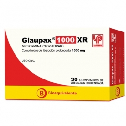 GLAUPAX XR COM 1000 MG X30