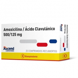 AMOXICILINA+ACID/CLAV COM 500/125 MG X 20 