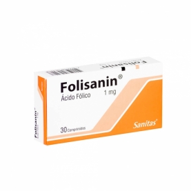 FOLISANIN COM 1 MG X 30