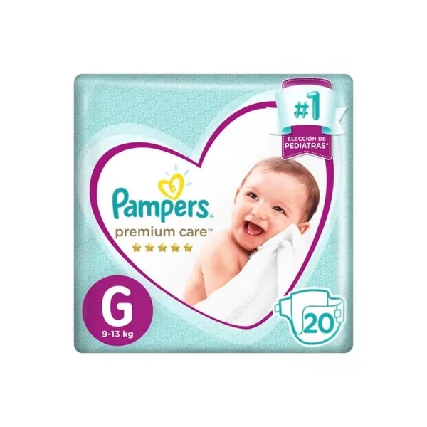 PAMPERS BEBE PREMIUM CARE G X 20 UND