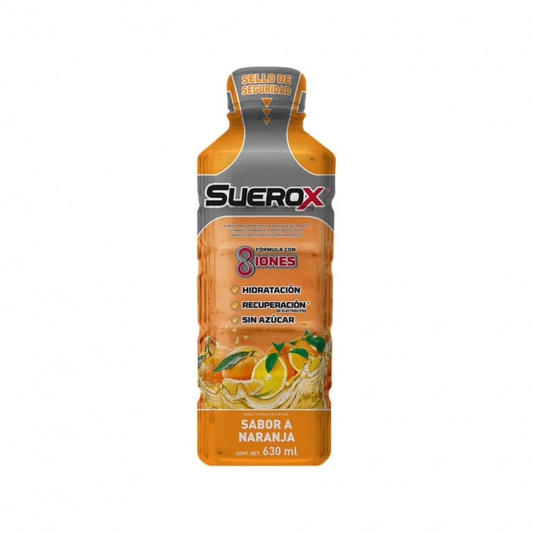 SUEROX NARANJA S/AZ X 630 ML