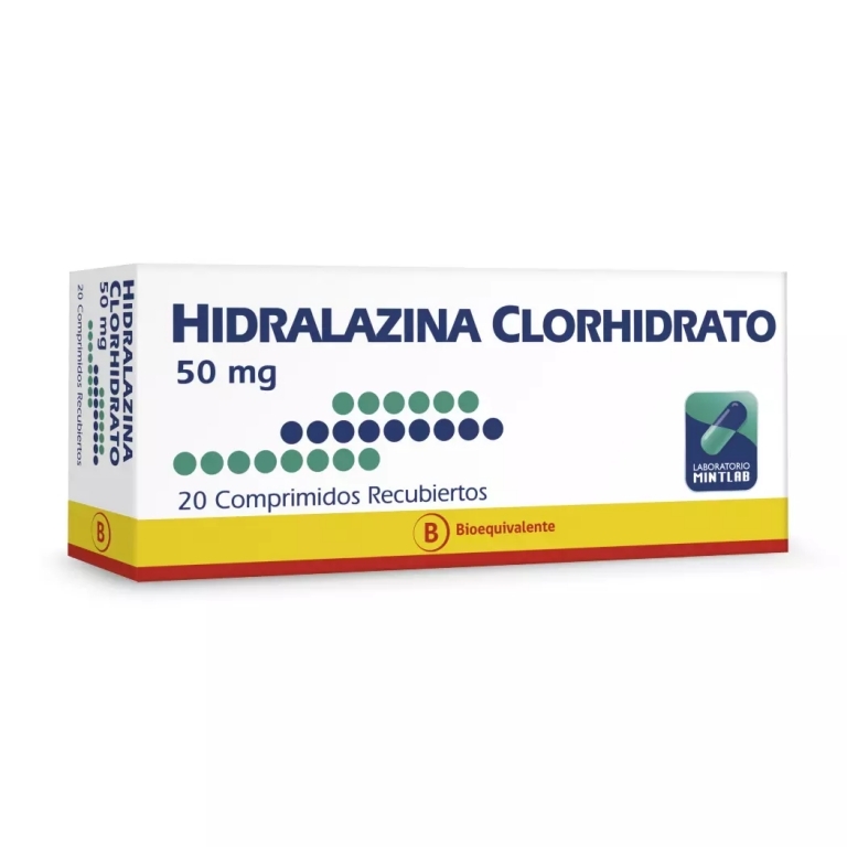 HIDRALAZINA 50mg X 20 Comprimidos