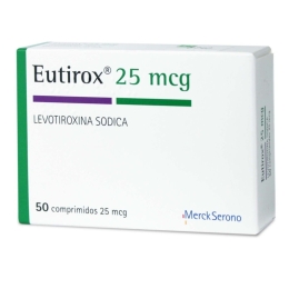 EUTIROX COM 25 MCG X 50