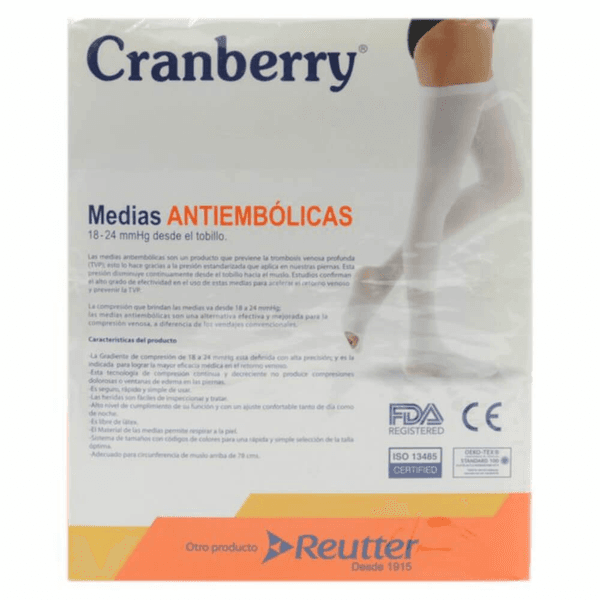 CRANBERRY MEDIAS ANTIEMBOLICAS TALLA M REUTTER (DM)