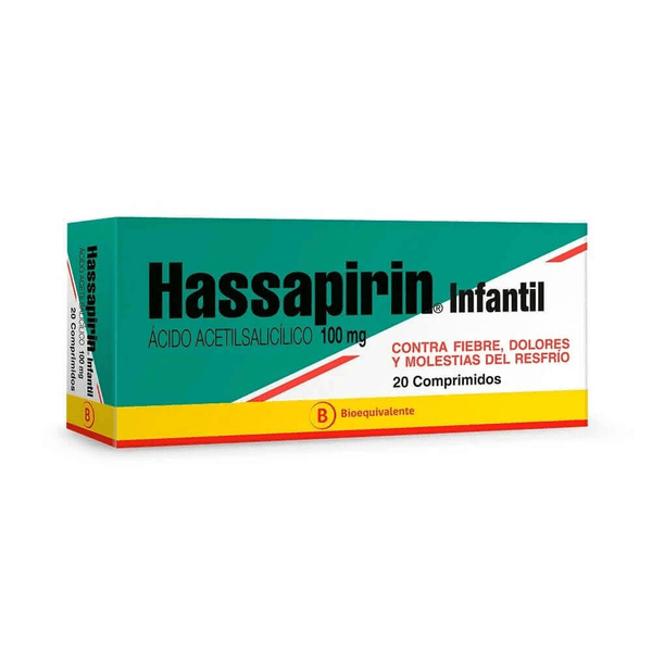 HASSAPIRIN INFANTILCOM 100 MG X 20