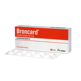 BRONCARD COM 60 MG X 20