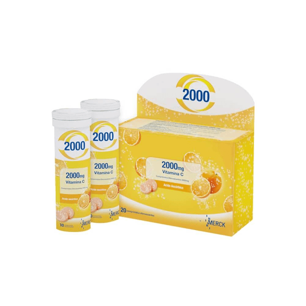 CEBION VITAMINA C COM EFE 2000 MG X 20