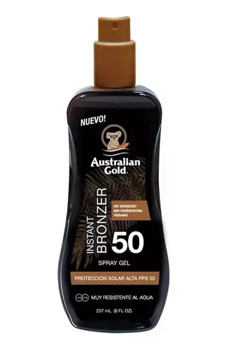 AUSTRALIAN GOLD SPRAY BRONZER GEL SPF50 X 237ML