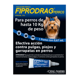 FIPRODRAG PERRO 00-10KG PIP 0.67 ML X 1