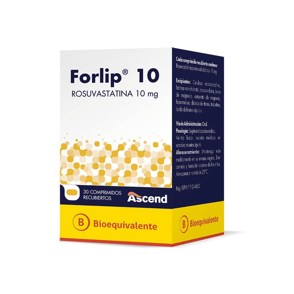 FORLIP COM 10 MG X 30 (BE) (ROSUVASTATINA)