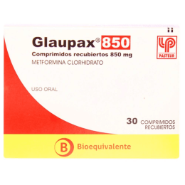 GLAUPAX COM 850 MG X 30