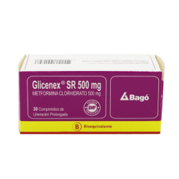 GLICENEX SR COM 500 MG X 30