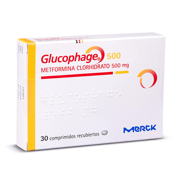 GLUCOPHAGE COM 500 MG X 30