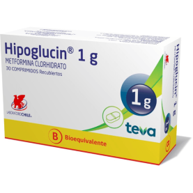 HIPOGLUCIN COM 1000 MG X 30