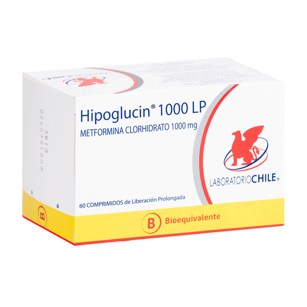 HIPOGLUCIN LP 1000 MG X 60 