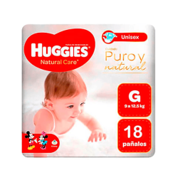 HUGGIES NATURAL CARE G X 18 UND