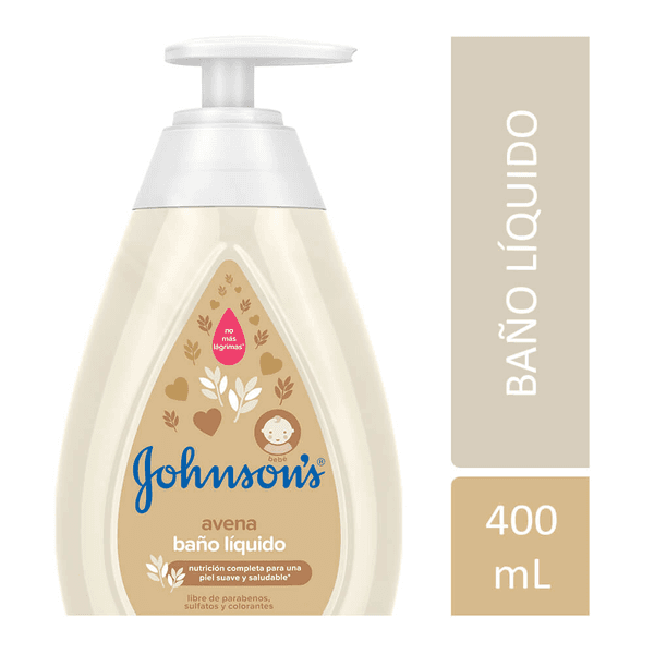 JOHNSON BABY JABÓN LÍQUIDO AVENA X 400 ML