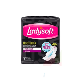 LADYSOFT TOALLA NOCTURNA NORMAL X 7 UND