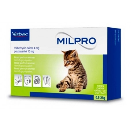 MILPRO GATO COMP 4/10 MG 0.5-2 KG X 2