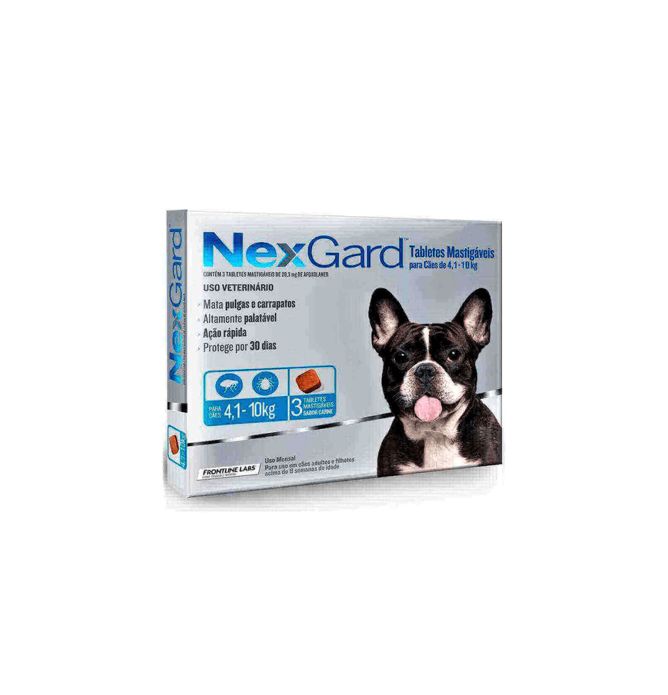 NEXGARD 4-10 KG 28,3 MG X 3 UND