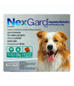 NEXGARD 10-25 KG 68 MG X 1 UND