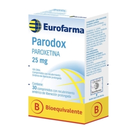 PARODOX LP COM 25 MG X 30