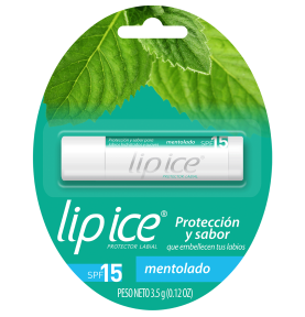 LIP ICE MENTOLADO F15 X 3.5 GR