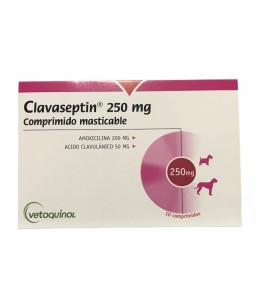 CLAVASEPTIN COMPRIMIDOS MASTICABLES 250 MG X 10