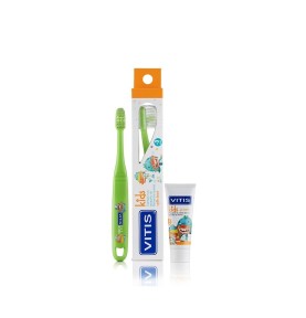 VITIS Pack cepillo kids + mini pasta dental