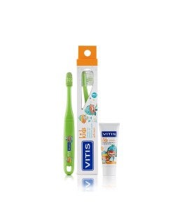 VITIS Pack cepillo kids + mini pasta dental