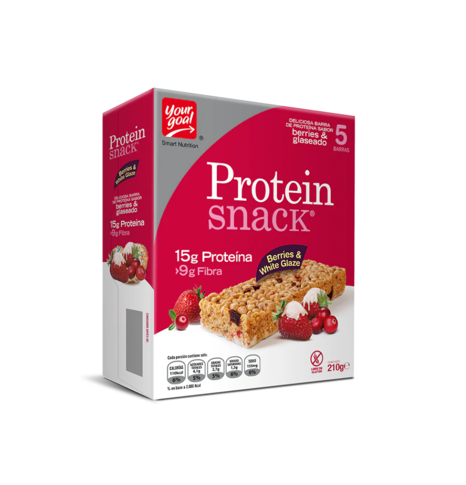 PROTEIN SNACK BERRIES & WHITE GLAZE X 5 UND