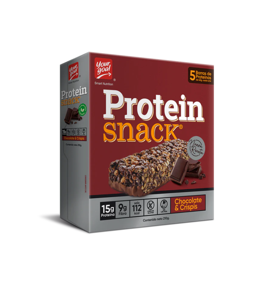 PROTEIN SNACK CHOCOLATE & CRISPIS X 5 UND