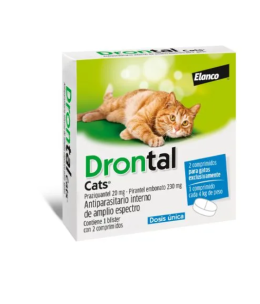 DRONTAL GATOS 4 KG X 2 COMPRIMIDOS