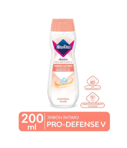 NOSOTRAS JABÓN INTIMO PRO-DEFENSE V CON PREBIOTICOS 200 ML