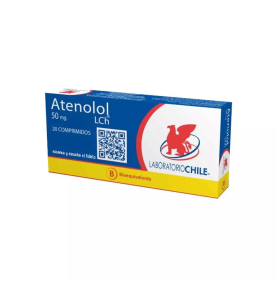 ATENOLOL COM 50 MG X 20 CHILE (BE)