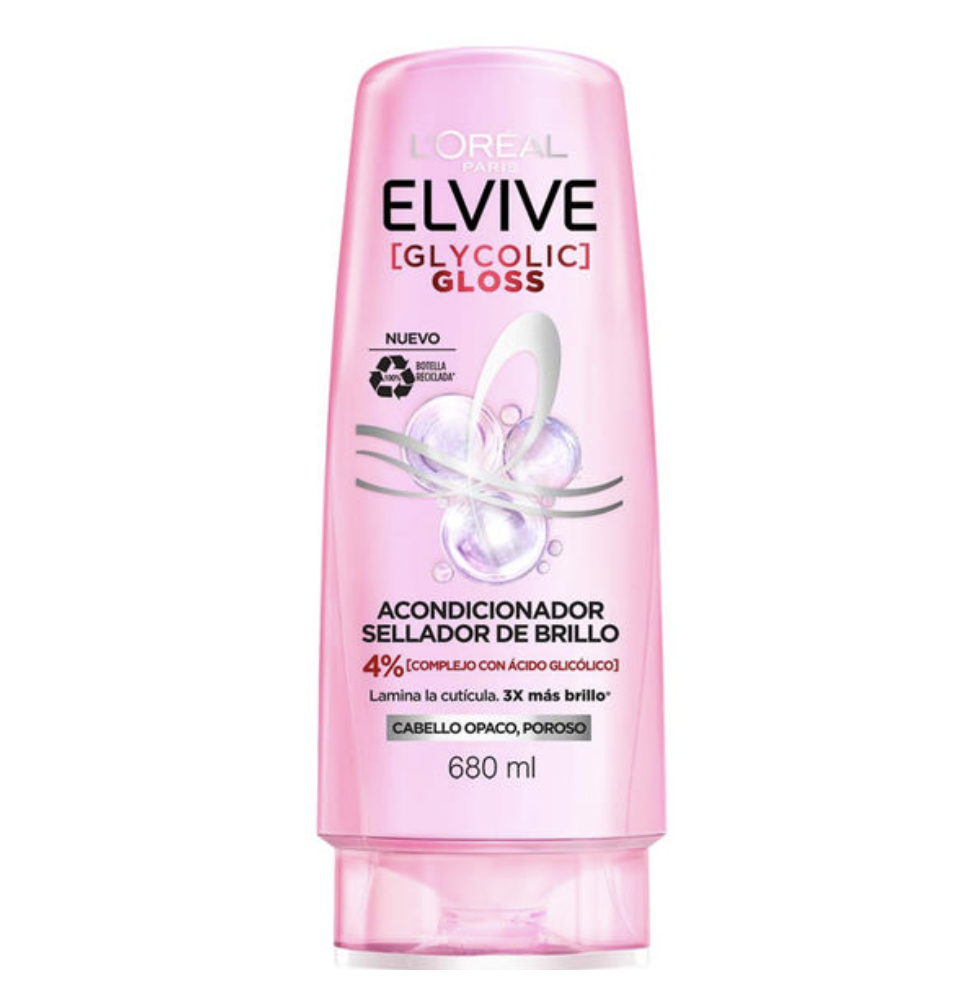 ELVIVE ACONDICIONADOR GLYCOLIC GLOSS X 680 ML