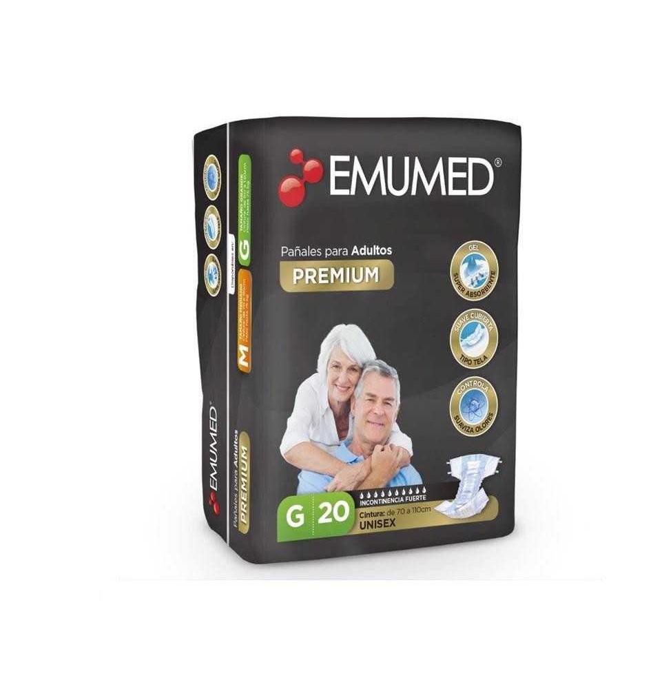 EMUMED PAÑAL ADULTO PREMIUM G X 20 UND