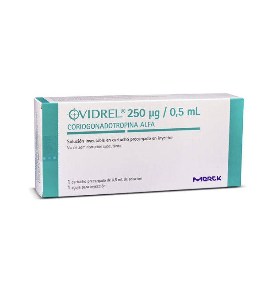 Ovidrel Coriogonadotropina Alfa 250mcg Inyectable 1 Frasco-Ampolla