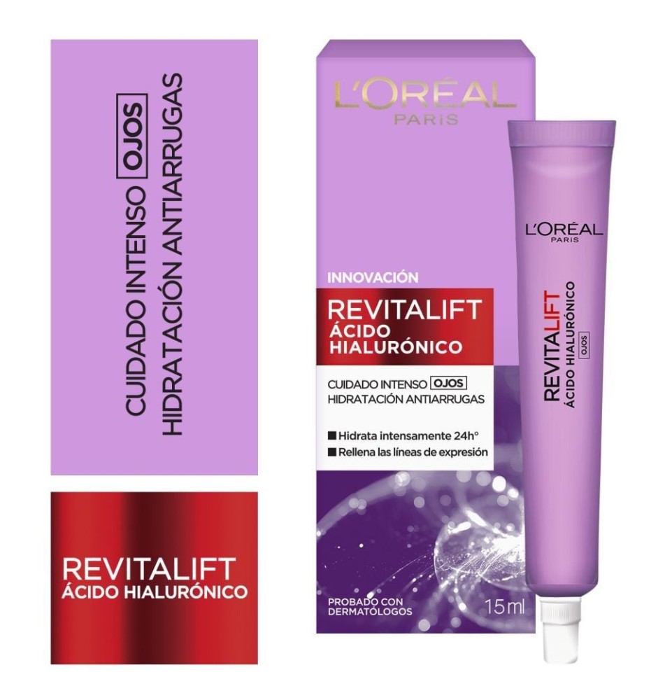 CONTORNO OJOS REVITALIFT ACIDO HIALURONICO X 15 ML LOREAL